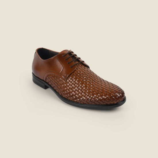 Men Tan Party Lace Up