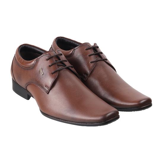 Men Tan Formal Lace Up