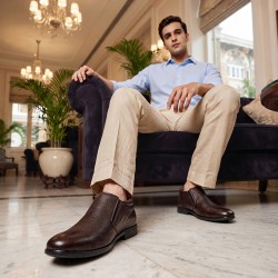 Men Brown Formal Moccasin