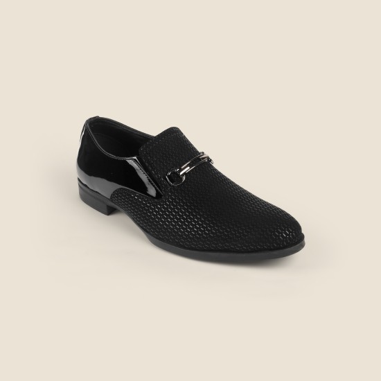 Men Black Party Moccasin