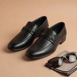 Men Black Formal Moccasin