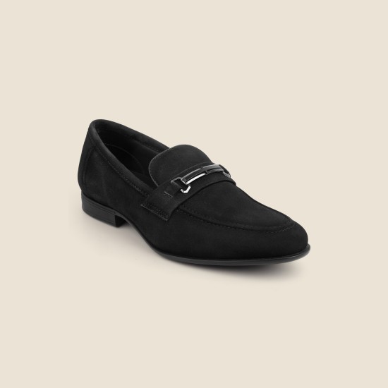 Men Black Party Moccasin