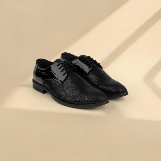 Men Black Party Lace Up