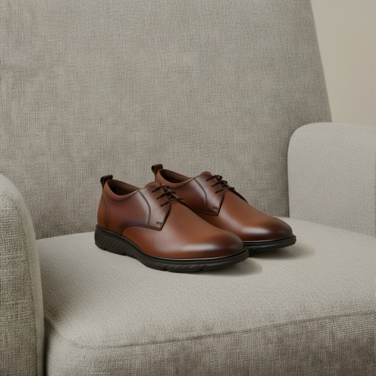 Men Tan Formal Lace Up