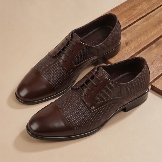 Men Tan Formal Oxford
