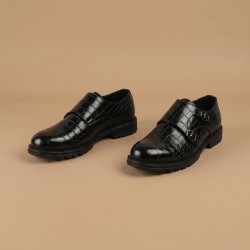 Men Black Formal Monk