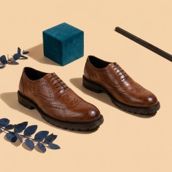Men Brown Formal Brogue