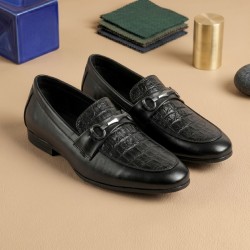 Men Black Formal Moccasin
