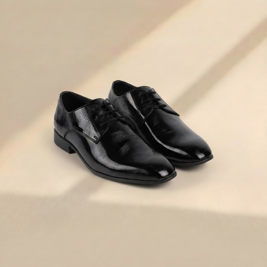 Men Black Party Lace Up