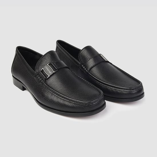 Men Black Formal Moccasin
