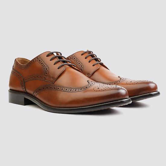 Men Tan Formal Brogue