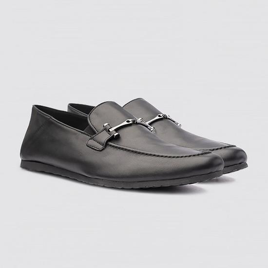 Men Black Casual Loafers
