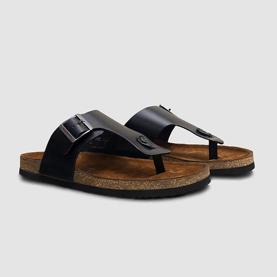 Men Black Casual Slippers