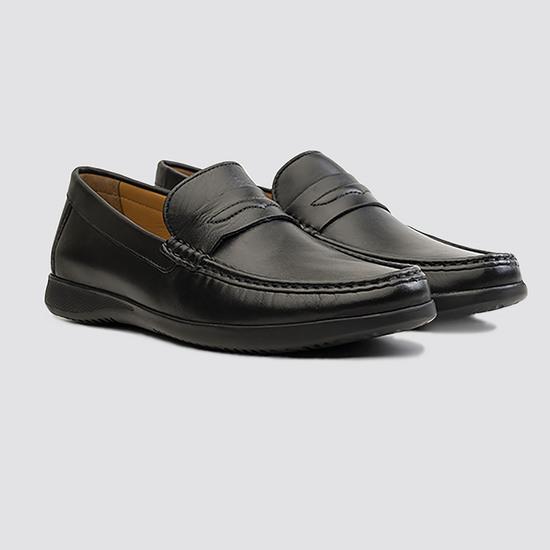 Men Black Casual Loafers