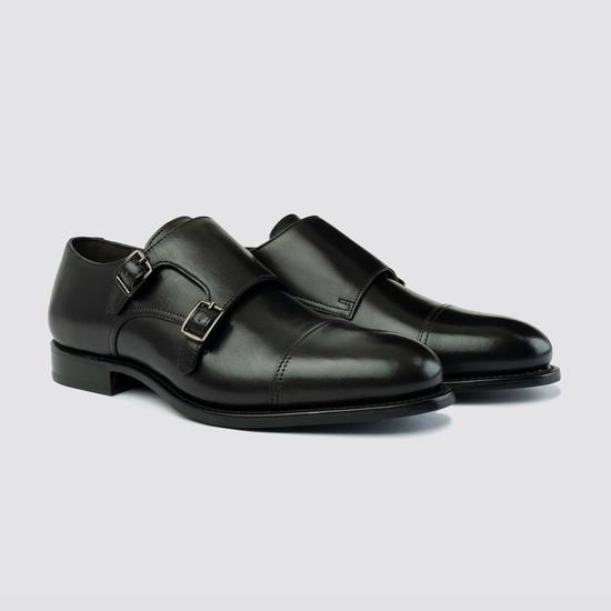 Men Black Formal Monk
