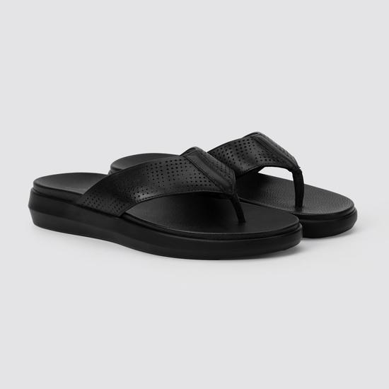 Men Black Casual Slippers
