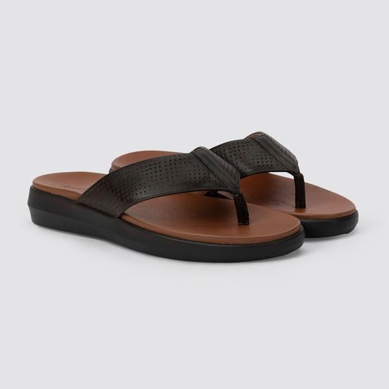 Men Brown Casual Slippers