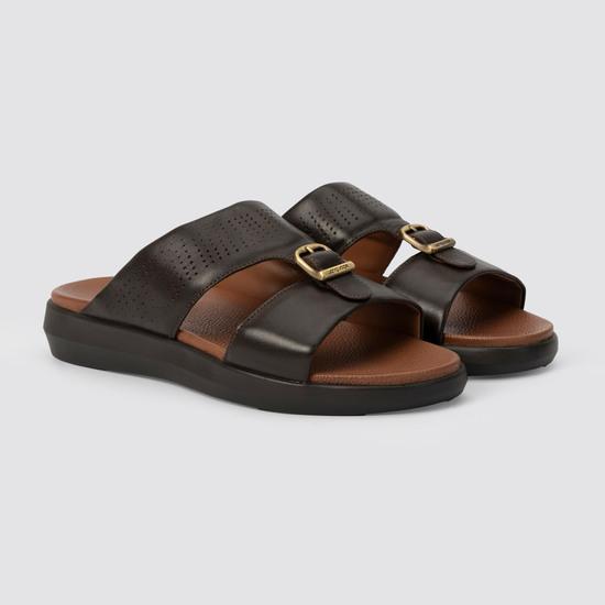 Men Brown Casual Slippers