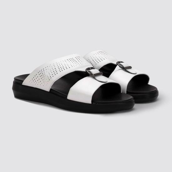 Men White Casual Slippers