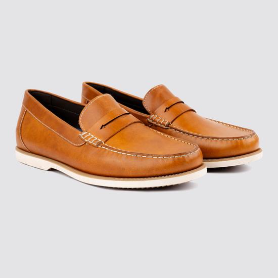 Men Tan Casual Loafers