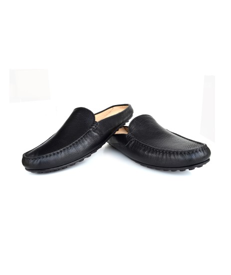 Men Black Casual Slip Ons