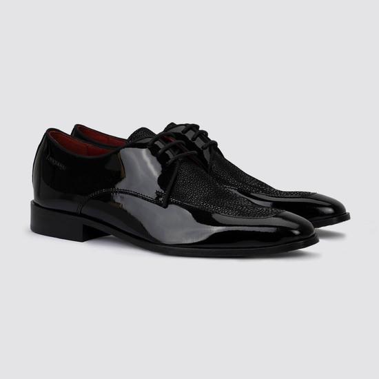 Men Black Party Lace Up