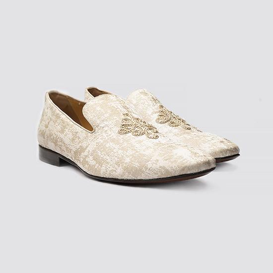 Men Beige Party Moccasin