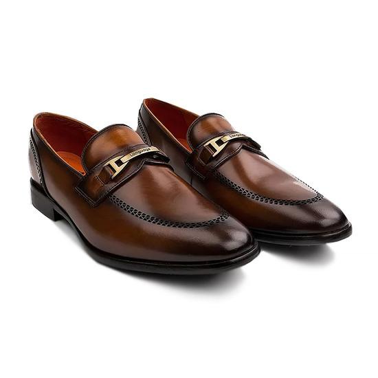 Men Tan Formal Moccasin