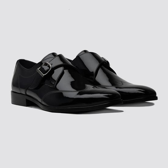 Men Black Formal Monk