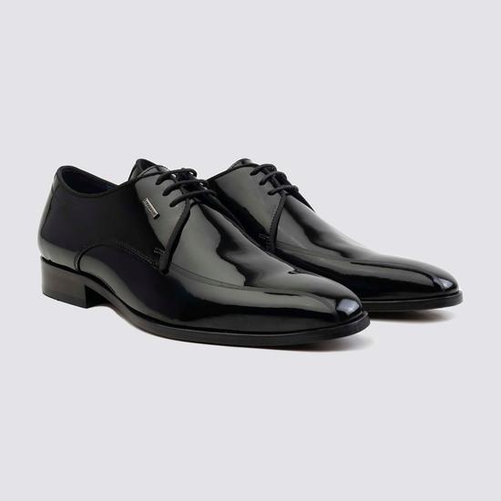 Men Black Party Lace Up