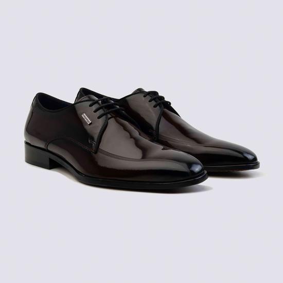 Men Burgundy Party Lace Up