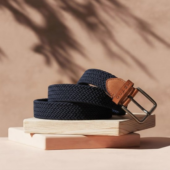 Men Blue-navy Belts
