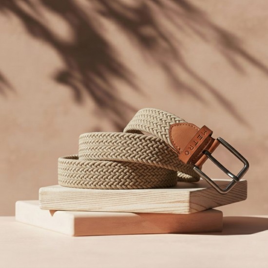 Men Beige Belts
