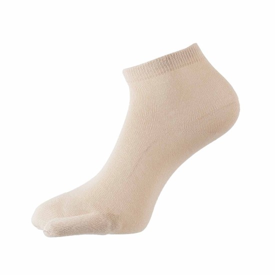 Women Beige Half Length Socks