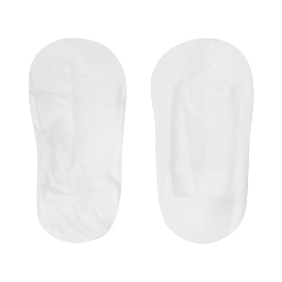 Women White Loafer Socks