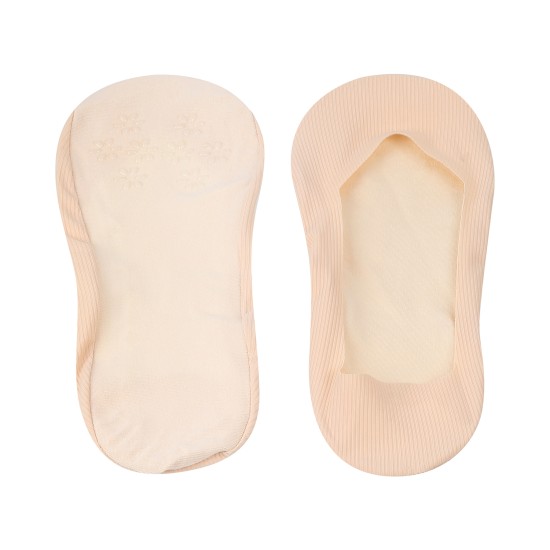 Women Beige Loafer Socks