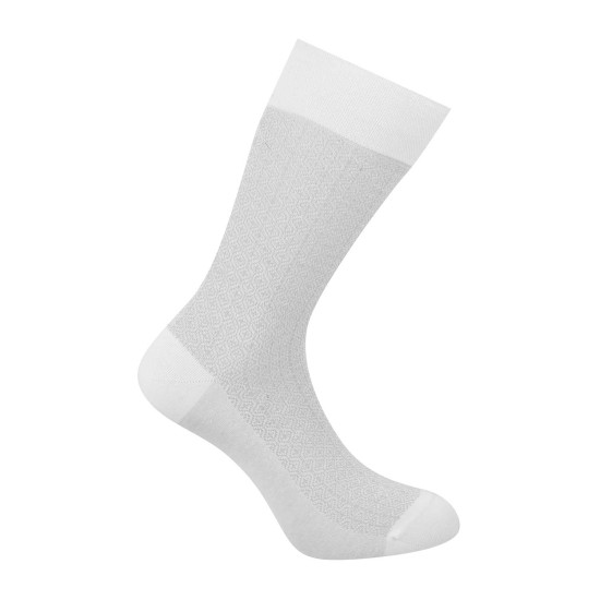 Men White Full Length Socks