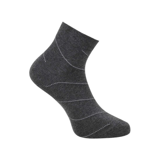 Men Grey Half Length Socks
