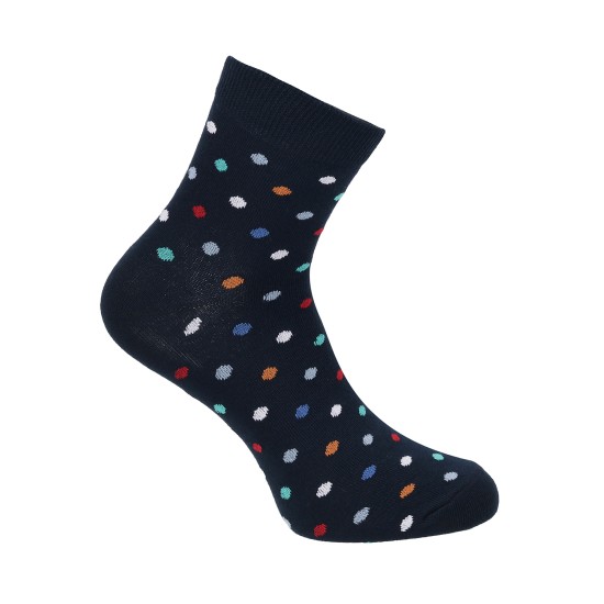 Men Blue-navy Half Length Socks