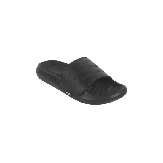 Men Black Casual Slippers