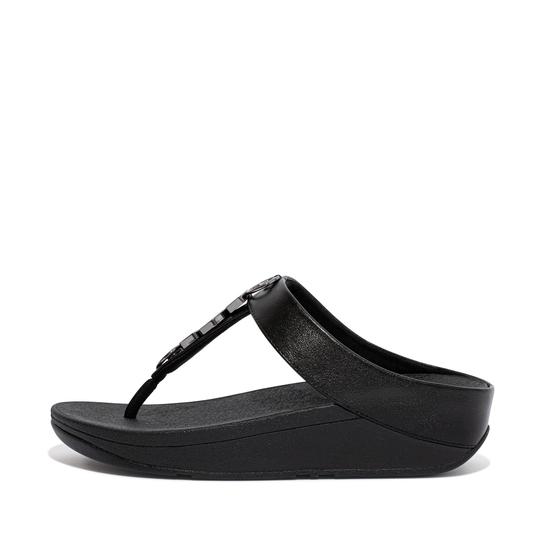 Jewelstone Leather Toe Thongs