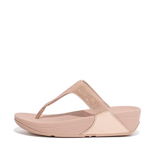 Crystal Embellished Toe Post Sandals
