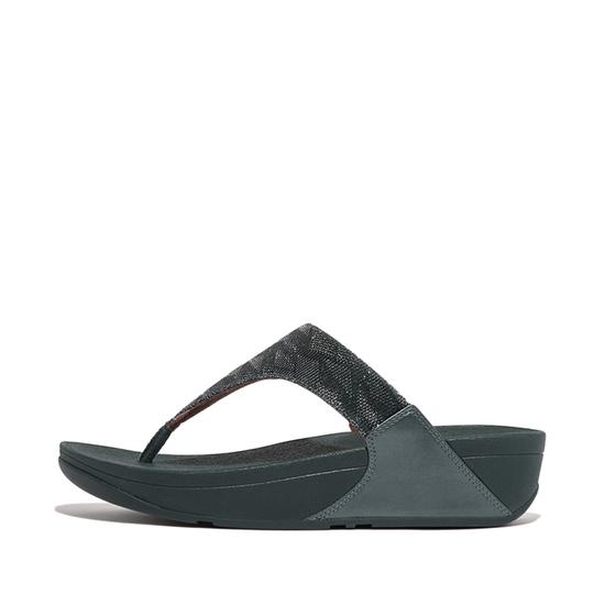 Lulu Glitz Toe-Post Sandals