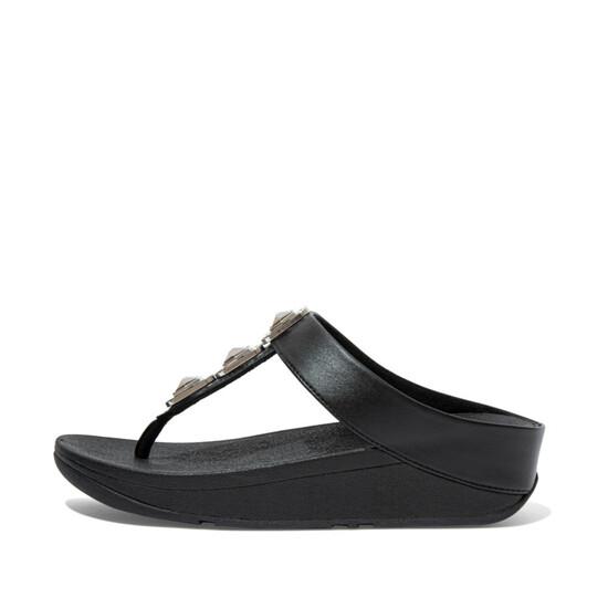 Fino Crystal Lock Toe-Post Sandals