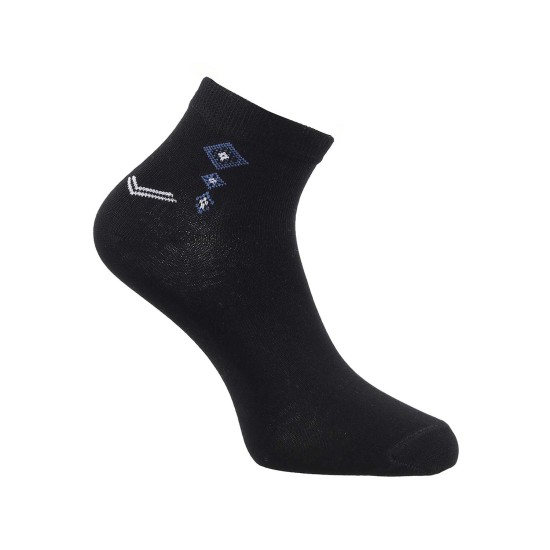 Men Black Half Length Socks