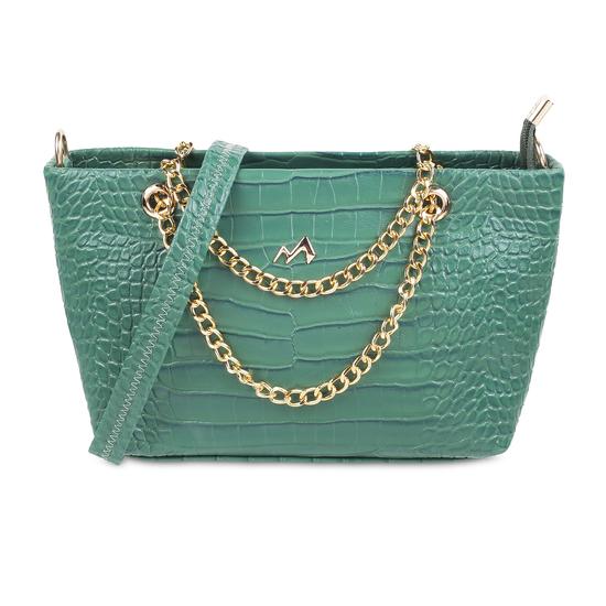Women Green Sling Bag