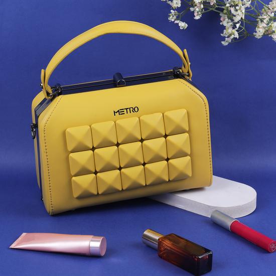 Women Yellow Satchel Bag