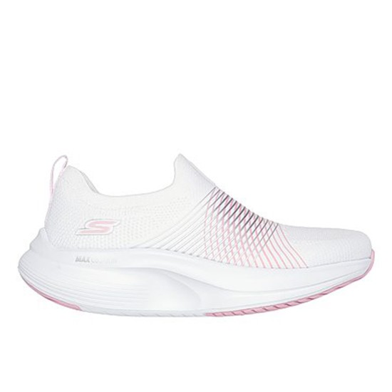 Women White-pink Sports Slip Ons