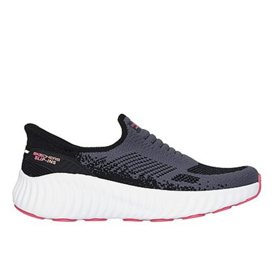 Women Black Sports Slip Ons