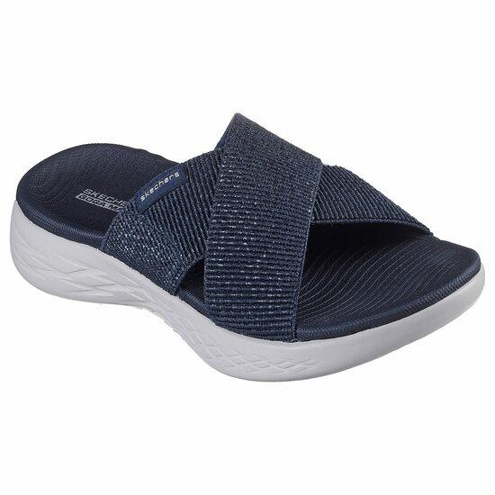 Women Navy-Blue Casual Slip Ons